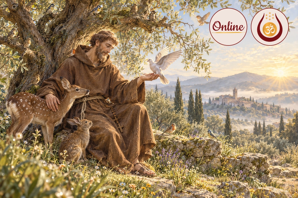 Der heilige Franziskus von Assisi mit Channeling