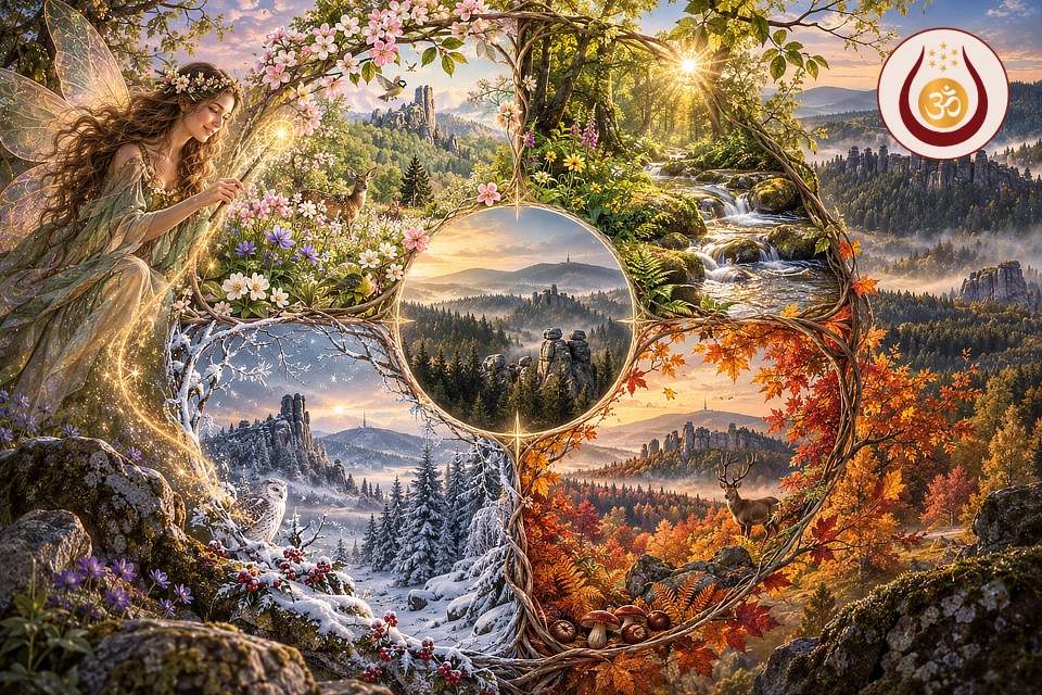Akashaveda Jahreskreis 2027 – Deine 4 Jahreszeiten Reise